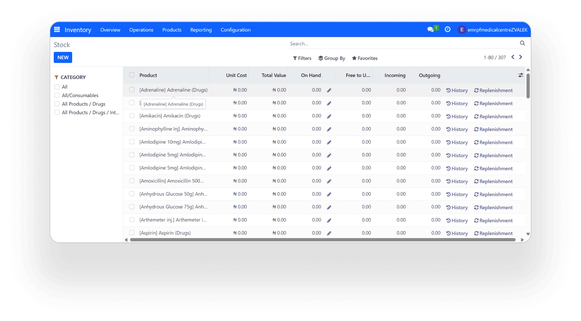 LafiaLink ERP — Inventory Stock